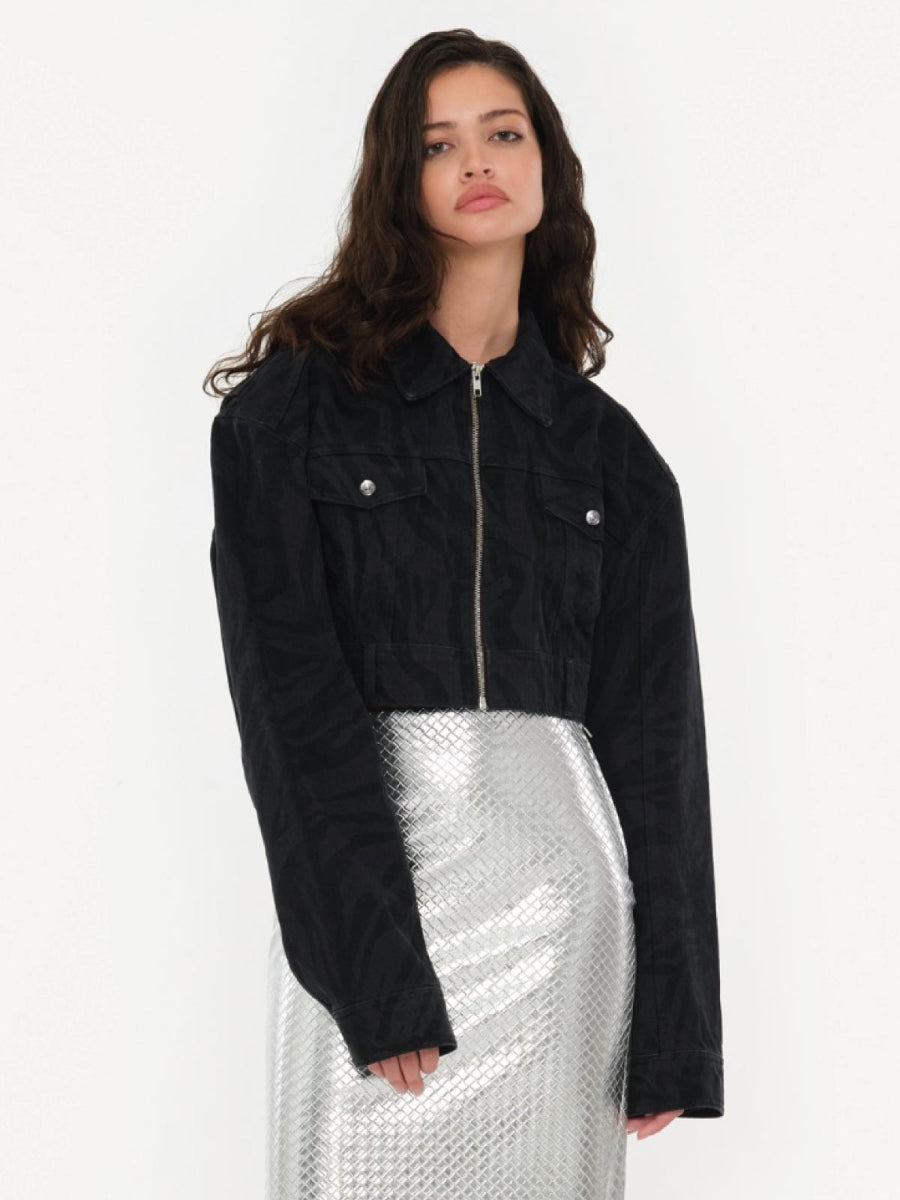 Rotate - Zebra Dnm Jacket