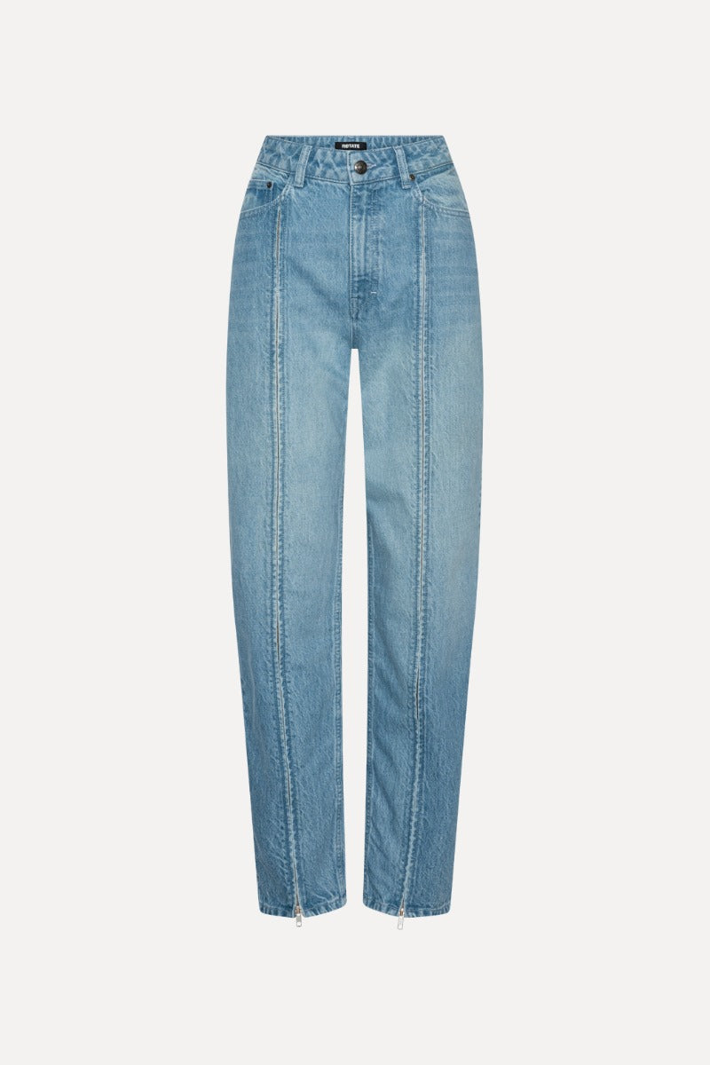 Rotate - Straight Zip Jeans Co
