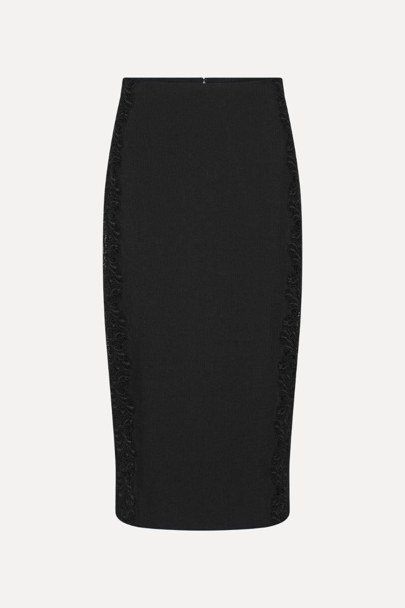 Rotate - Lace Inserted Pencil Skirt