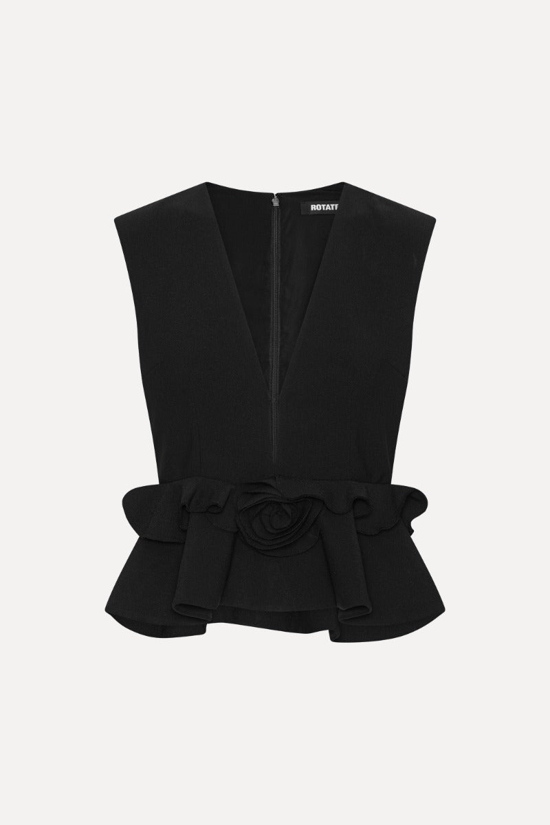 Rotate - V-Neck Flower Top