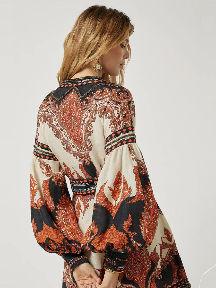 Scarlet Poppies Dress - Florista Short Dress