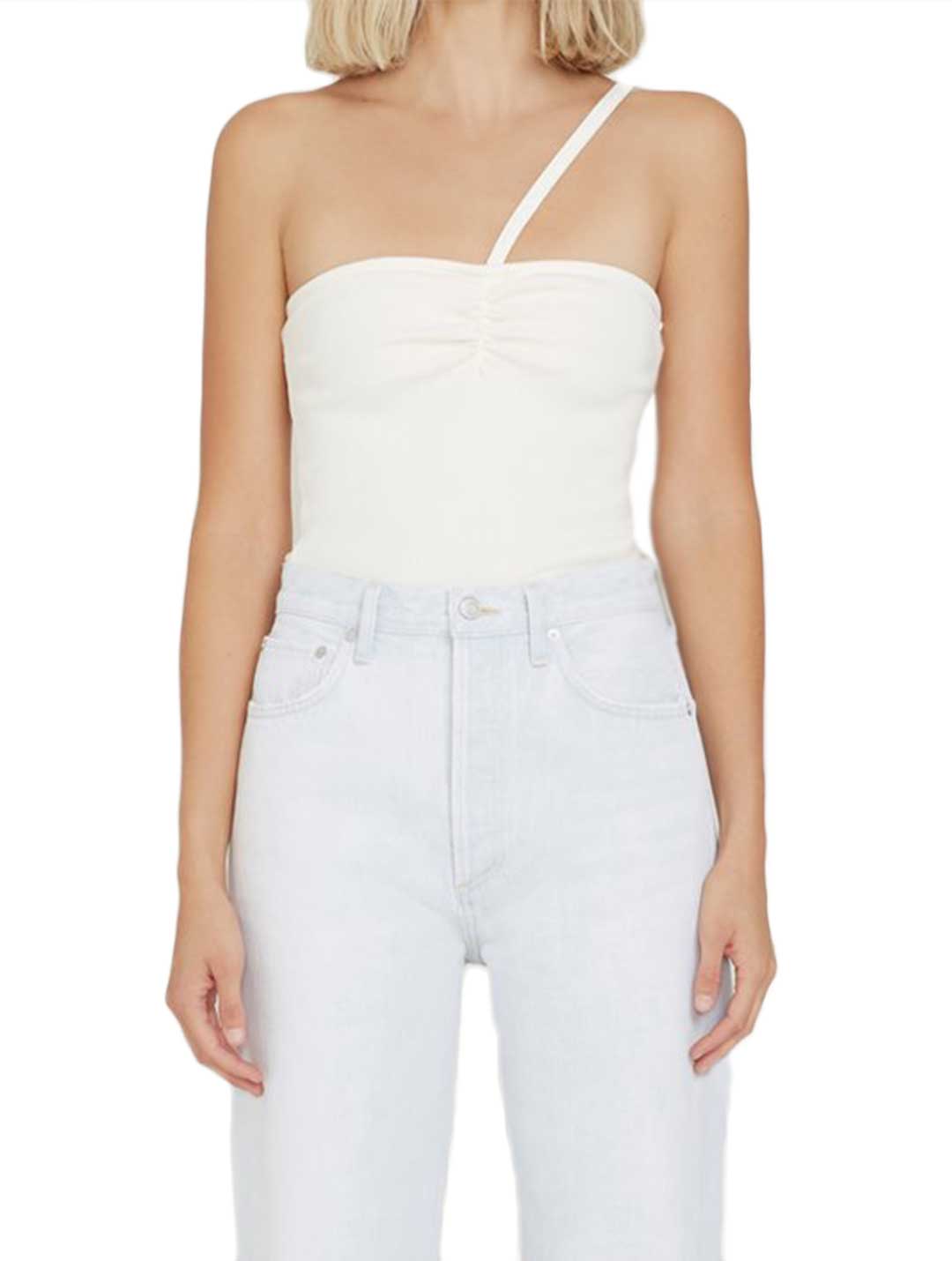 Agolde - Lola Gathered Tank Top Tank Top Agolde White S