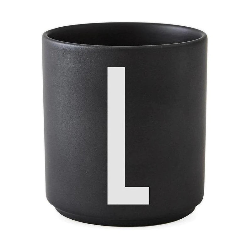 Design Letter - Porcelain Cup Cup Design Letter Black ONES