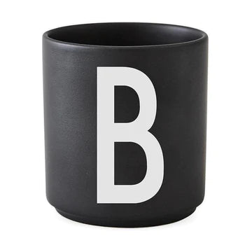 Design Letter - Porcelain Cup Cup Design Letter Black ONES