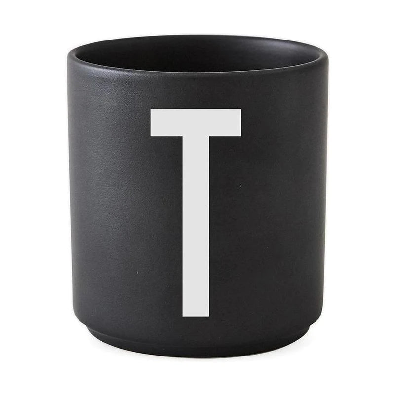 Design Letter - Porcelain Cup Cup Design Letter Black ONES