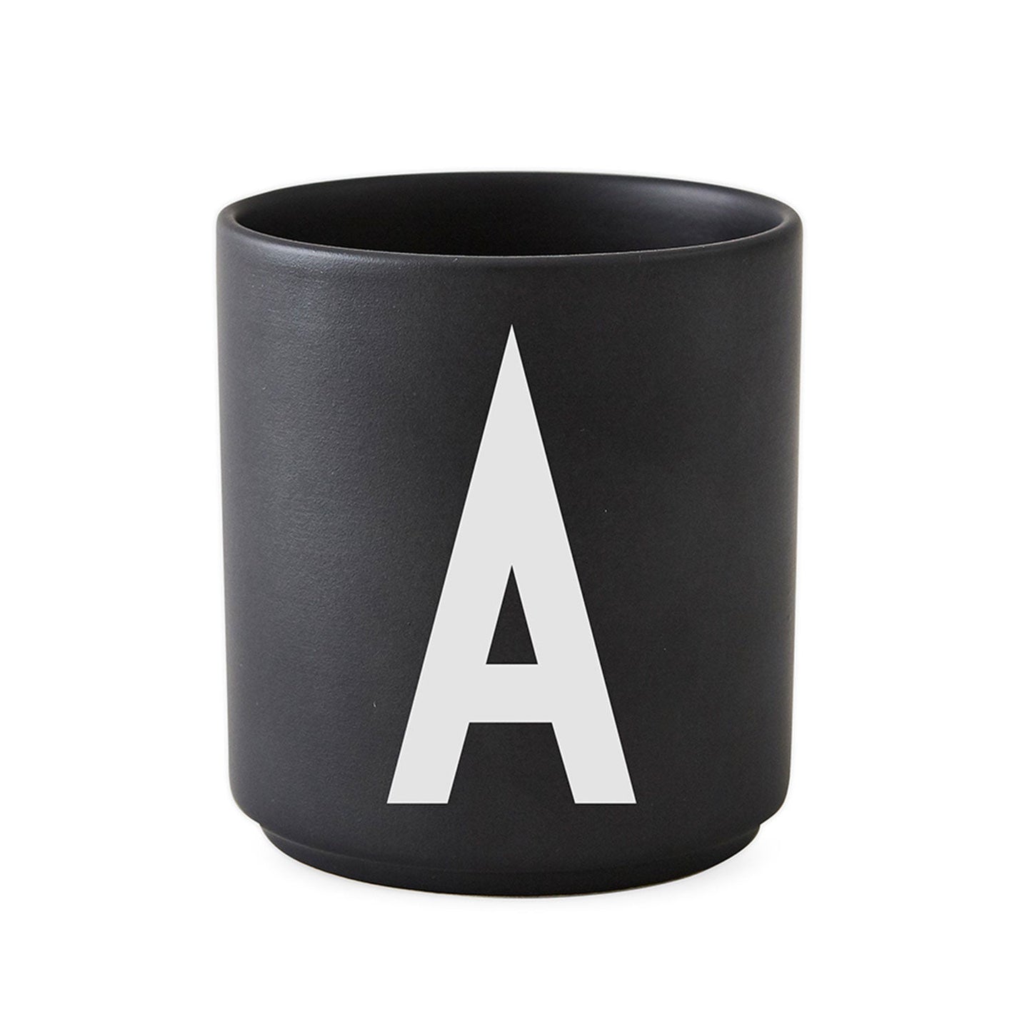 Design Letter - Porcelain Cup Cup Design Letter Black ONES
