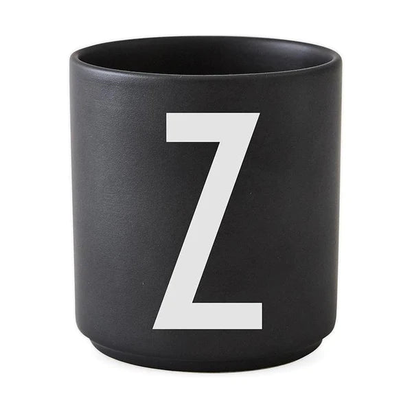 Design Letter - Porcelain Cup Cup Design Letter Black ONES