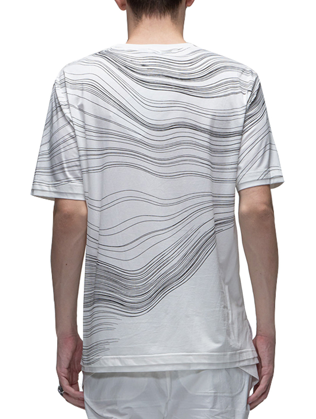 Harrison Wong-Tee With Contour Lines Print T-shirt Harrison Wong