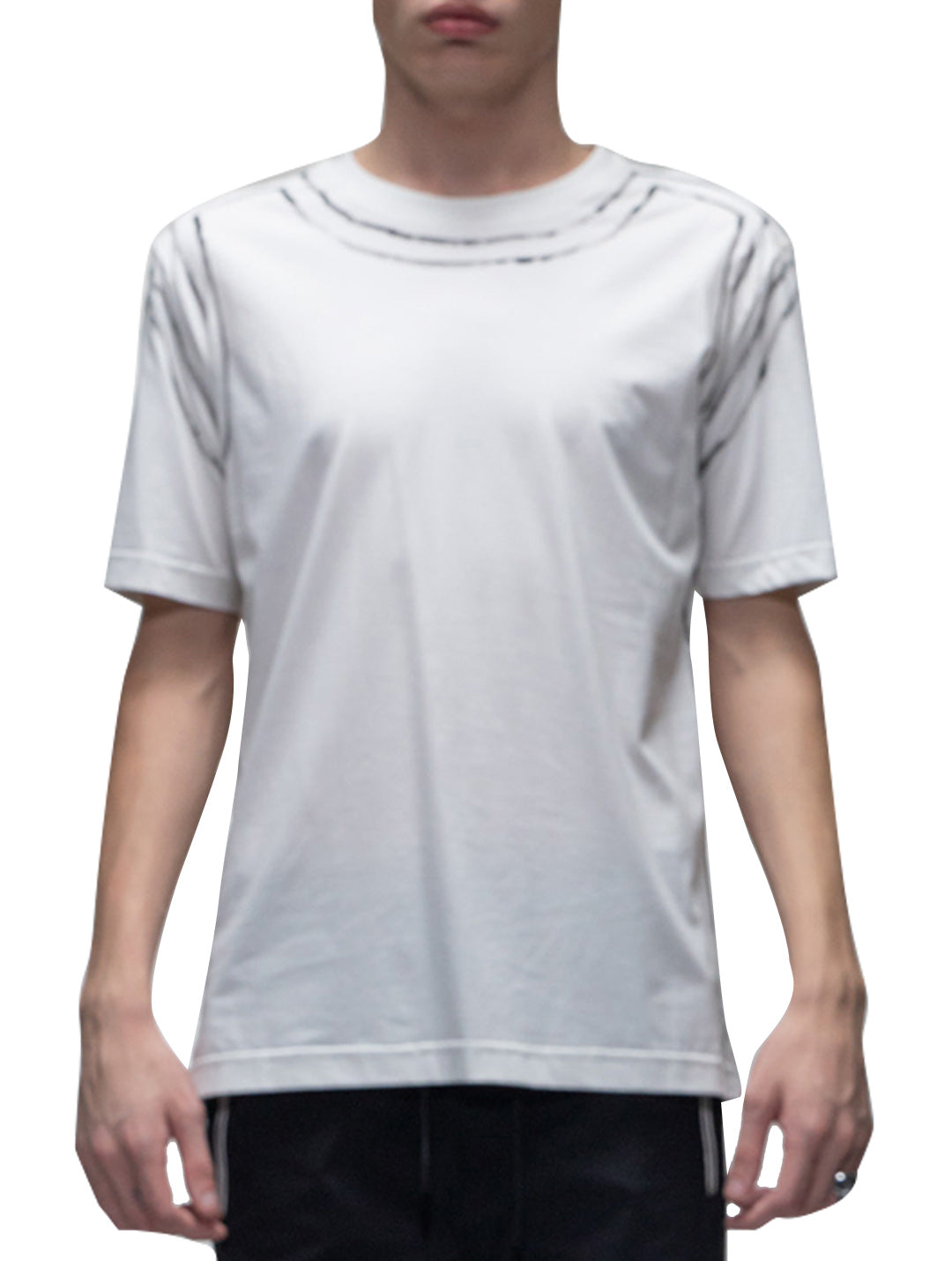 Harrison Wong-Tee With Hand Print Edge T-shirt Harrison Wong White M