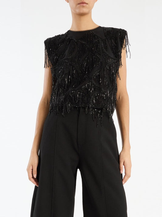 Rotate - Sequin Slvs Top