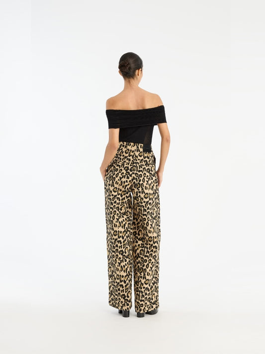Rotate - Jacquard Wide Pant