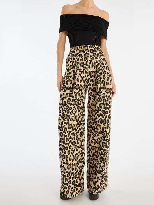 Rotate - Jacquard Wide Pant