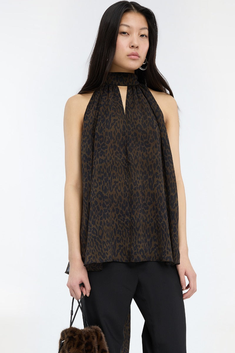 Rotate - Halterneck Bow Top