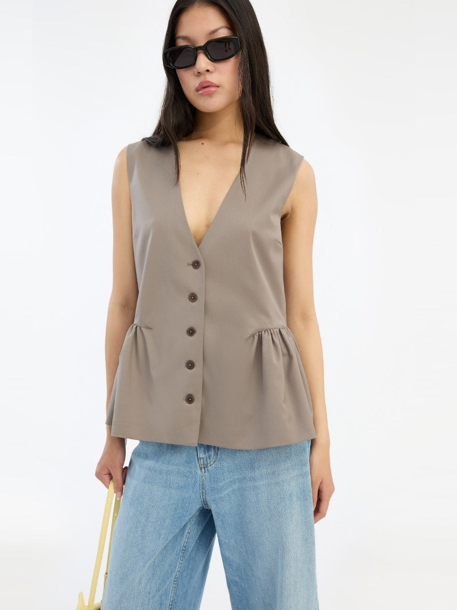 Rotate - Peplum Waistcoat