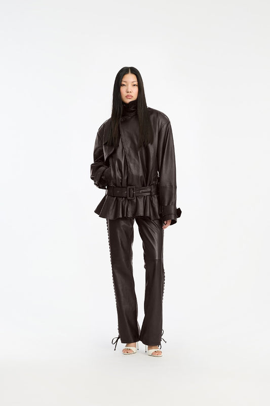 Rotate - Biker Leather Jacket