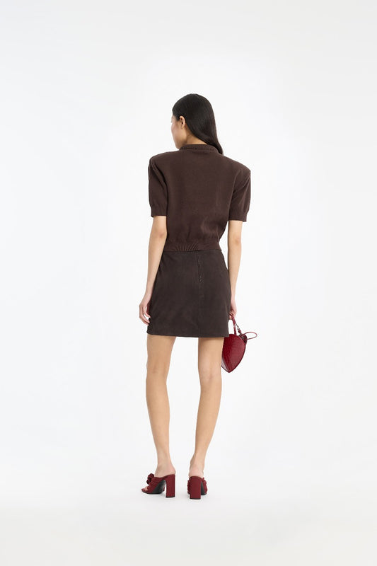 Rotate - Suede Mini Skirt
