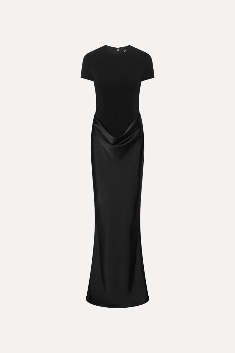 Rotate - Capsleeve Draped Dress