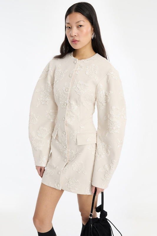 Rotate - Jacquard Strapless Dress