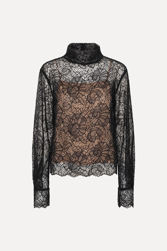 Rotate - Lace LS Blouse Pl