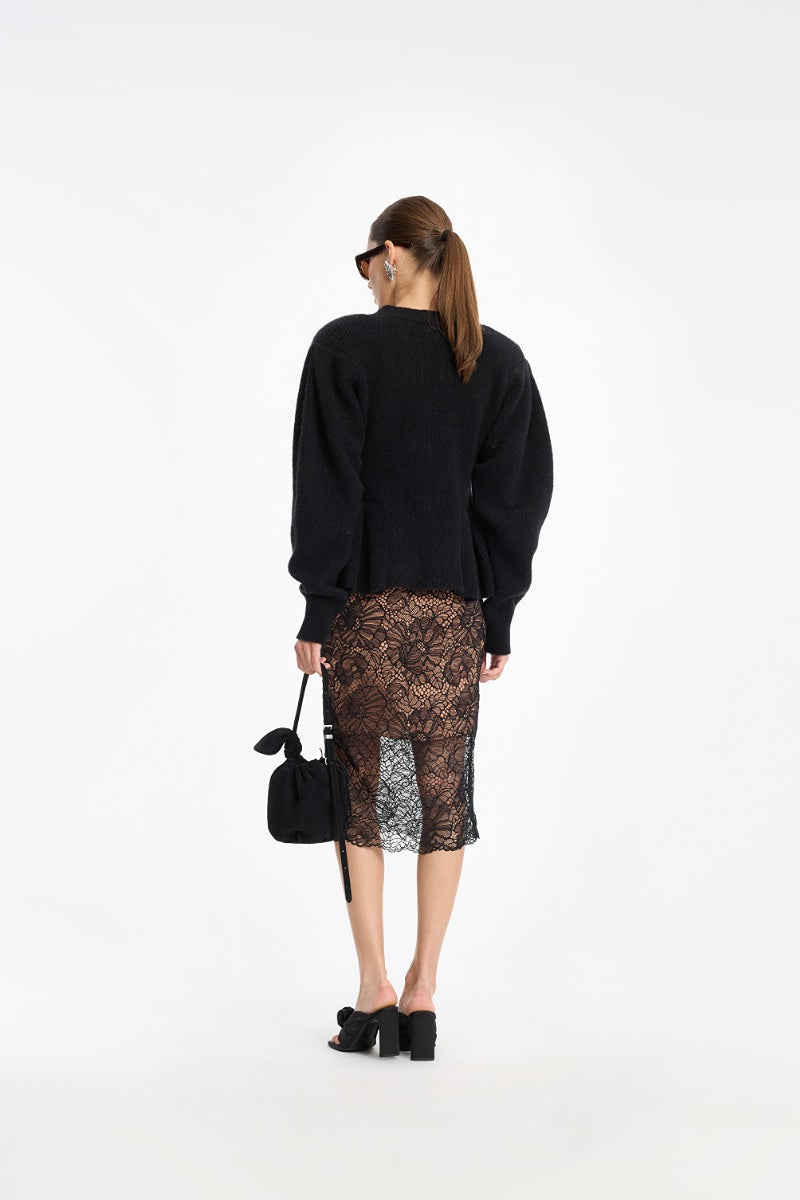 Rotate - Lace Pencil Skirt Pl