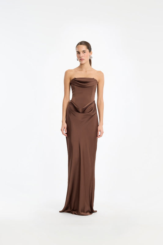 Rotate - Corsage Long Dress