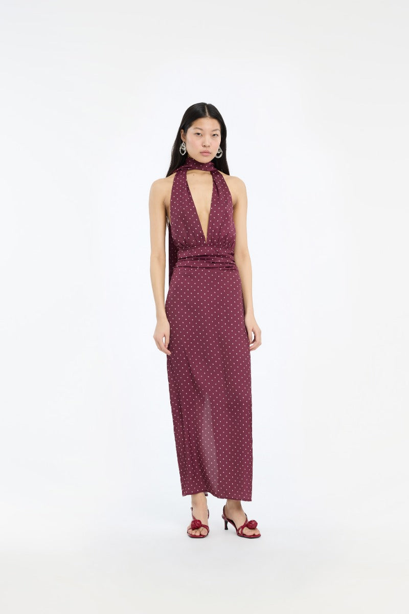 Rotate - Halterneck Scarf Dress