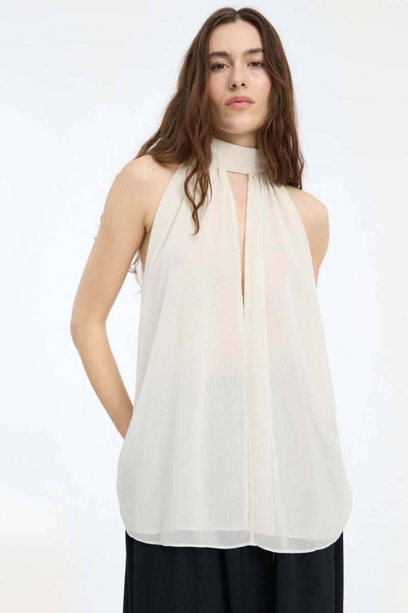 Rotate - Halterneck Bow Top
