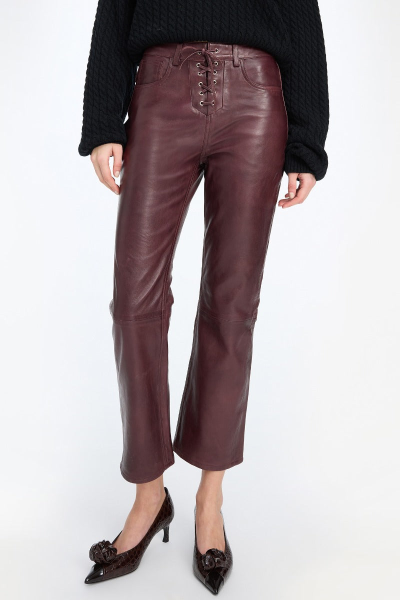 Rotate - Leather Capri Pants