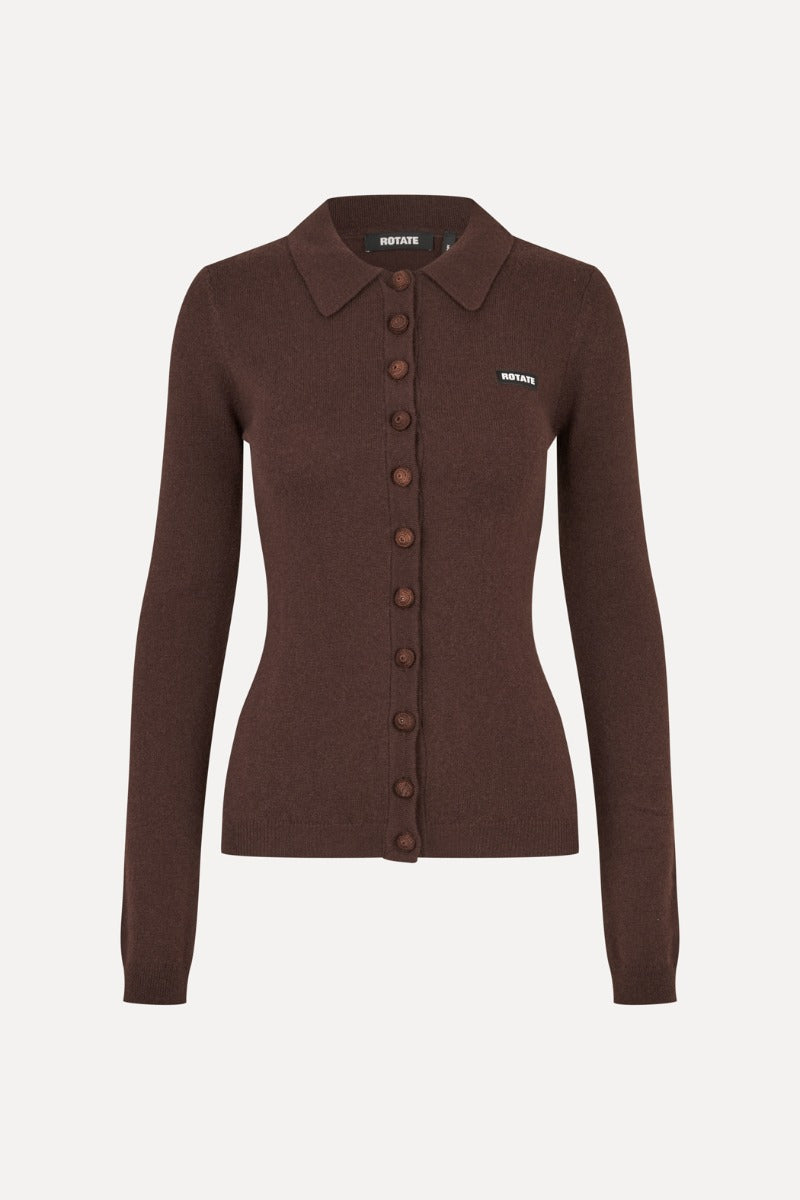 Rotate - Knitted Polo Top