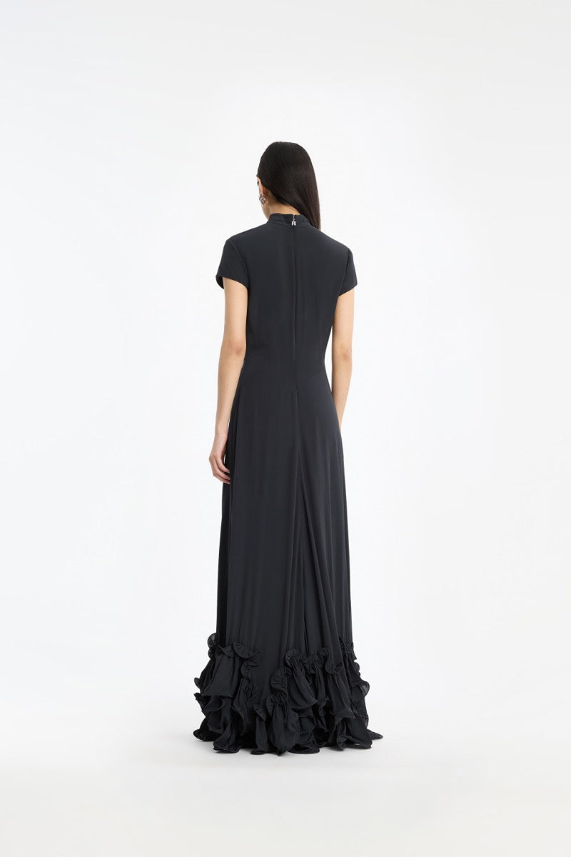 Rotate - Capsleeve Long Dress
