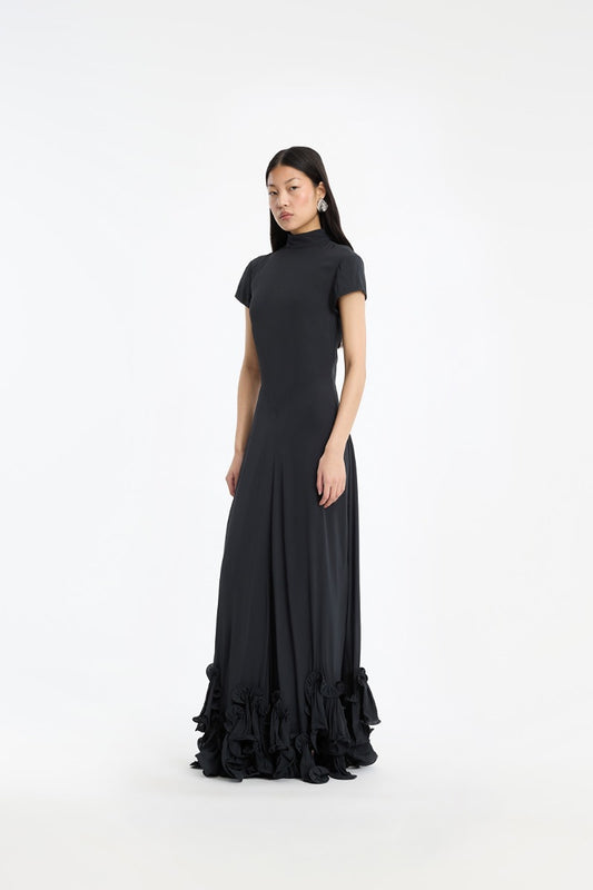 Rotate - Capsleeve Long Dress