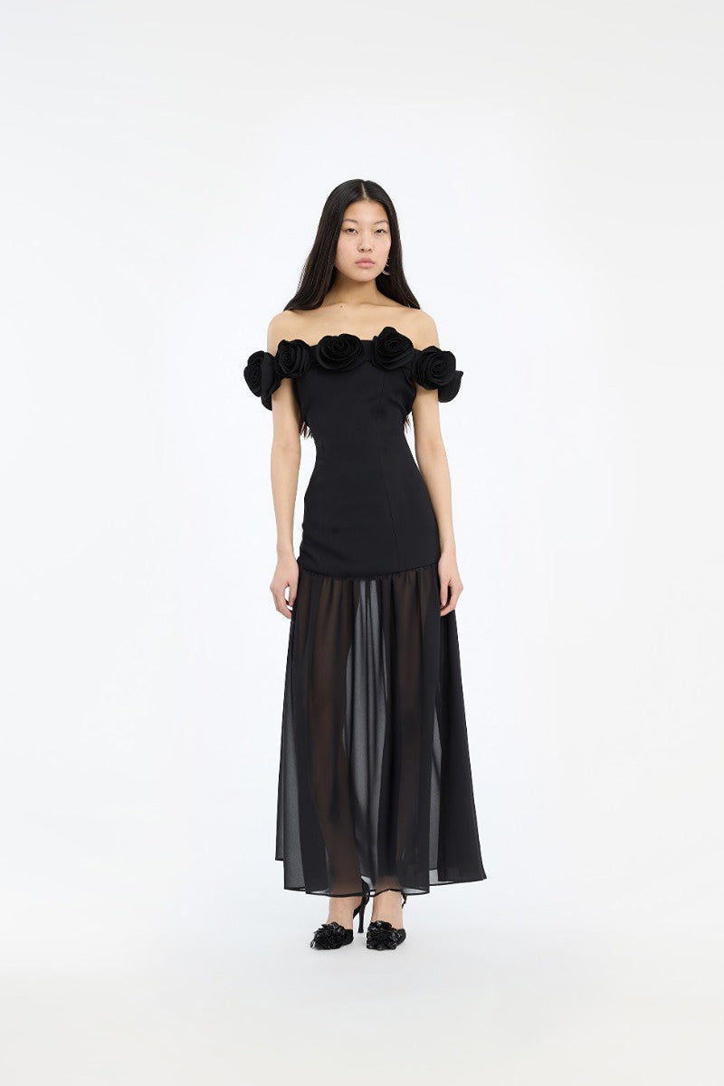 Rotate - Crepe Flower Dress
