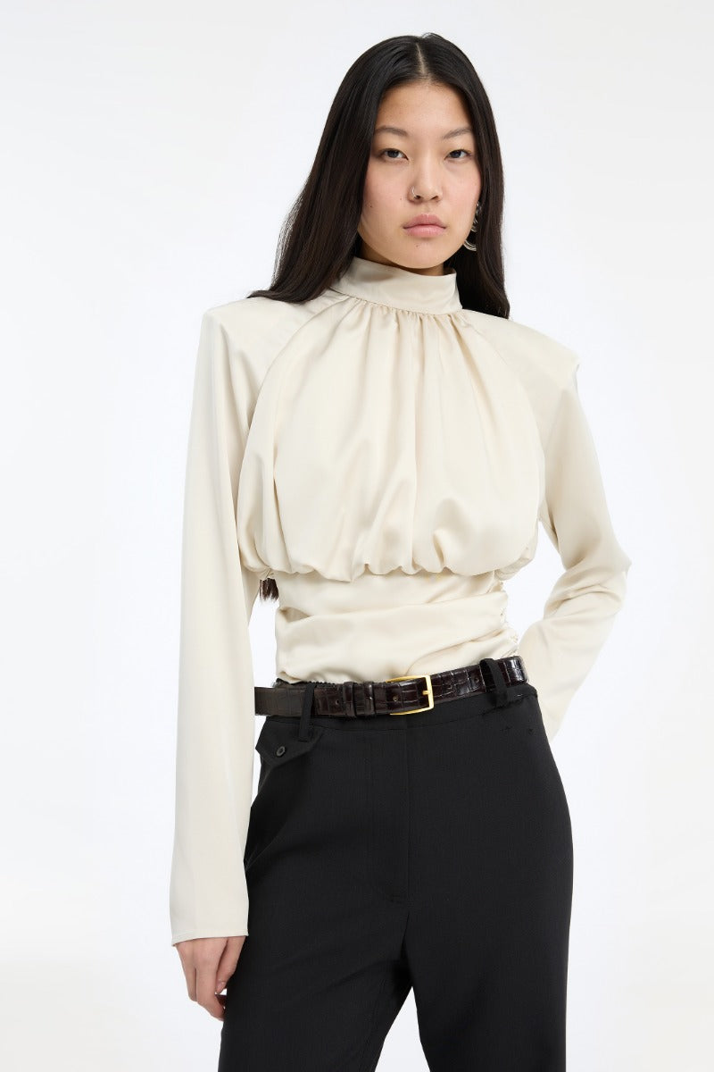 Rotate - LS Ruched Top