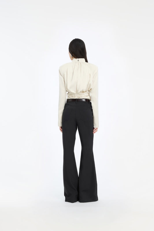 Rotate - LS Ruched Top