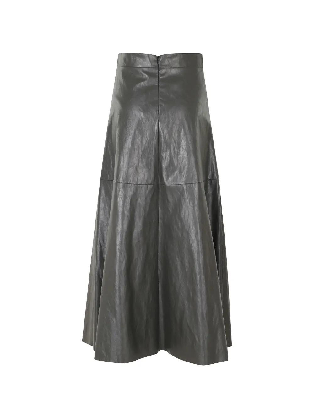Federica Tosi - Metallic Leather Flared Skirt