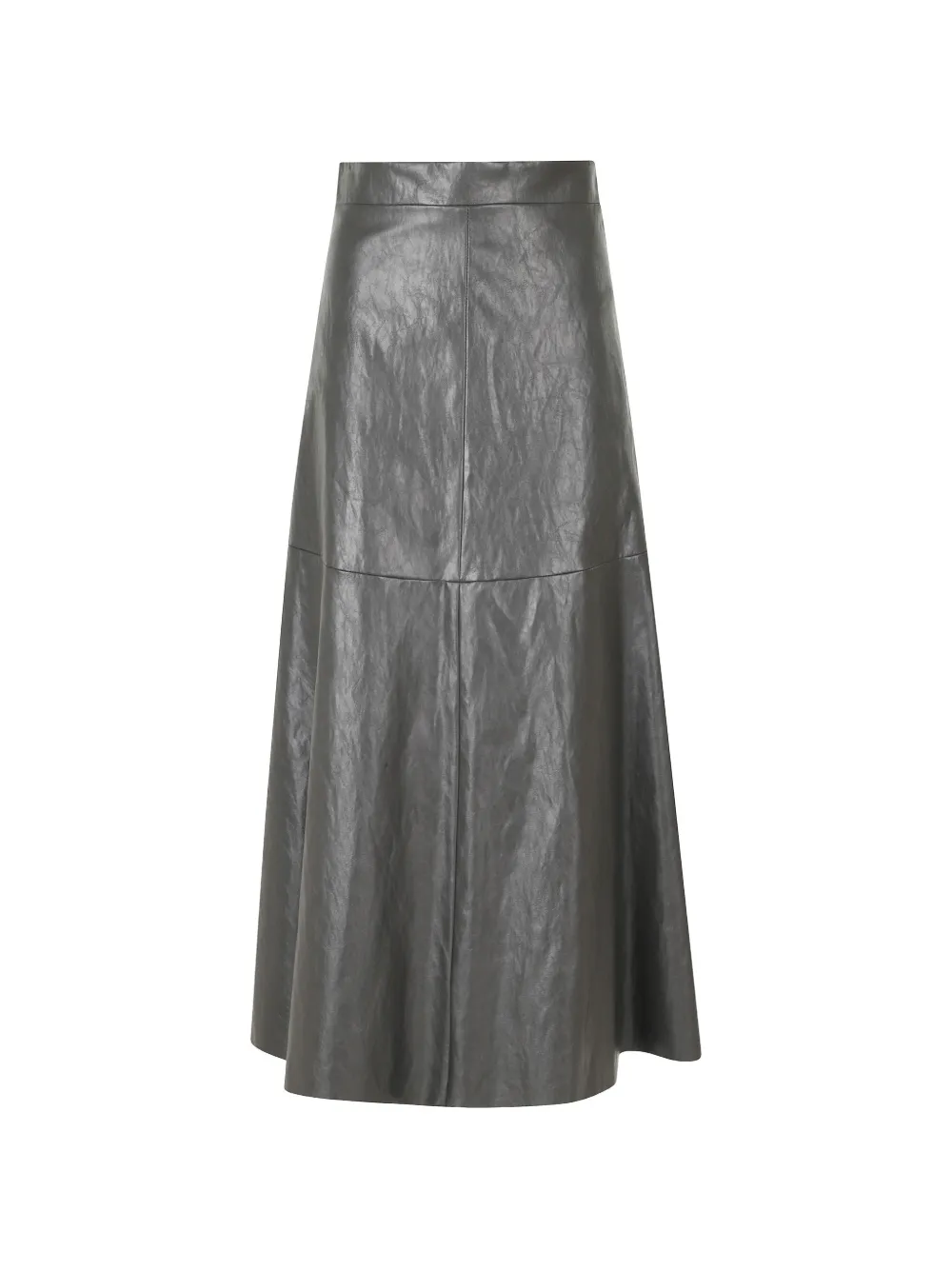 Federica Tosi - Metallic Leather Flared Skirt