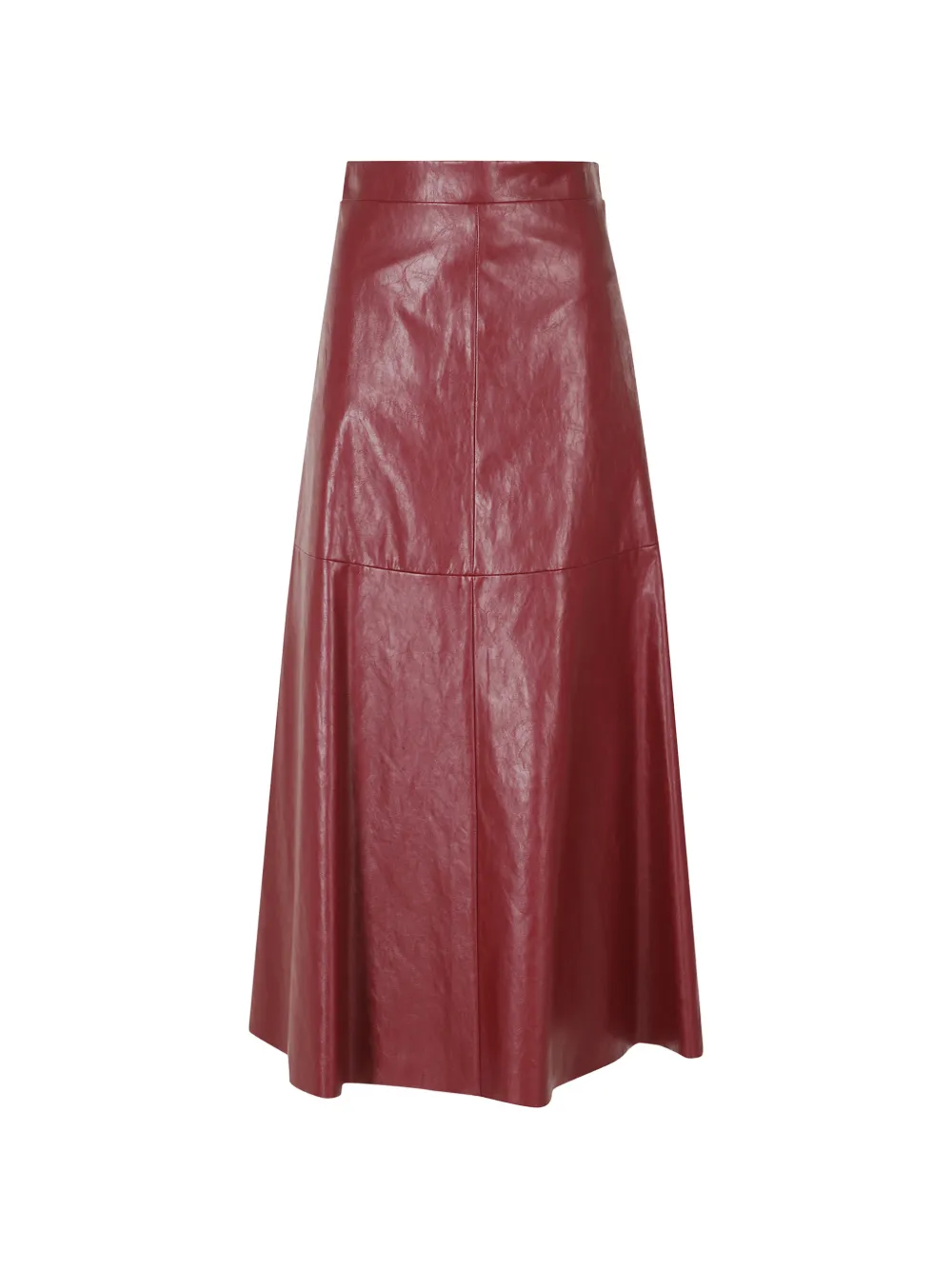 Federica Tosi - Metallic Leather Flared Skirt
