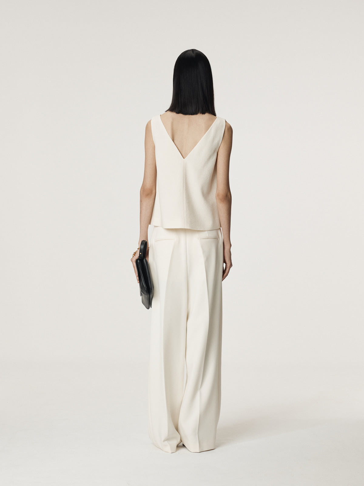 Recto - Tweed V-Neck Top