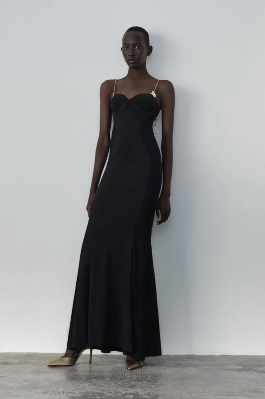 Daname - Darya Side Sheer Slip Dress