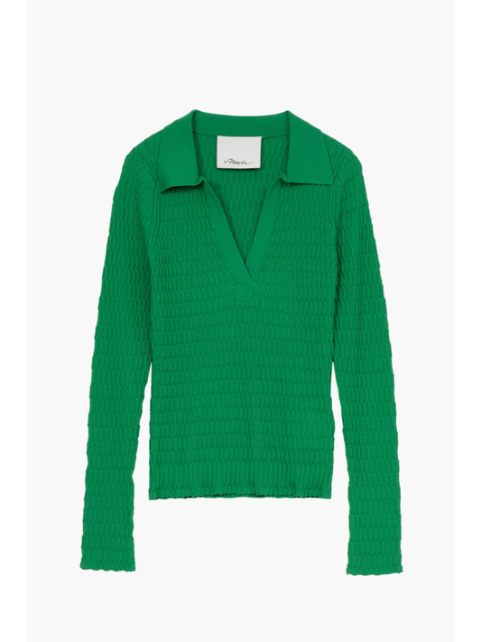 PHILLIP LIM - HONEYCOMB POLO
