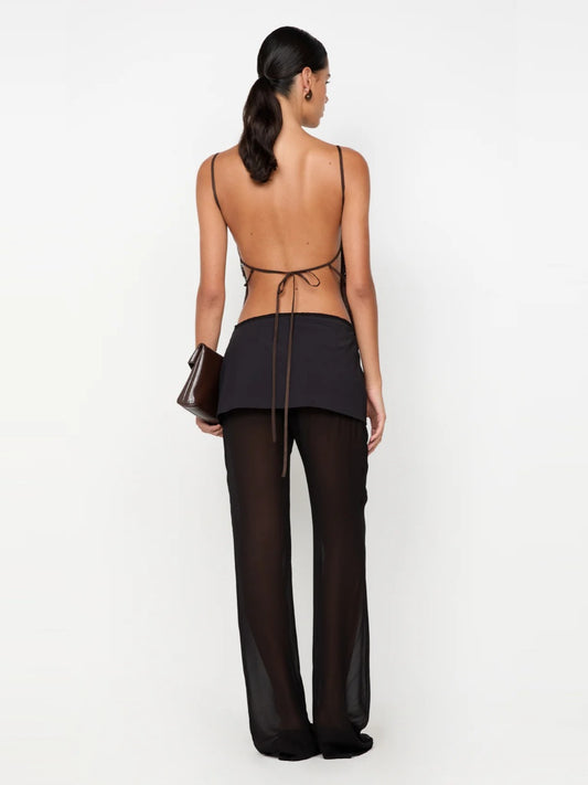 Bec Bridge Top - Romilly Tie Top