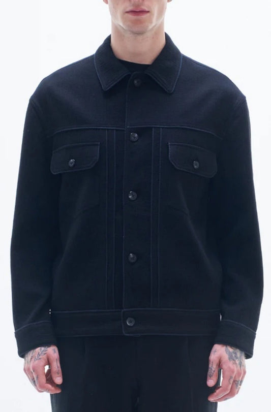 Harrison Wong Jacket - Piped Crepe