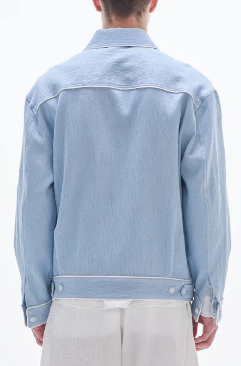 Harrison Wong Jacket - Piped Crepe