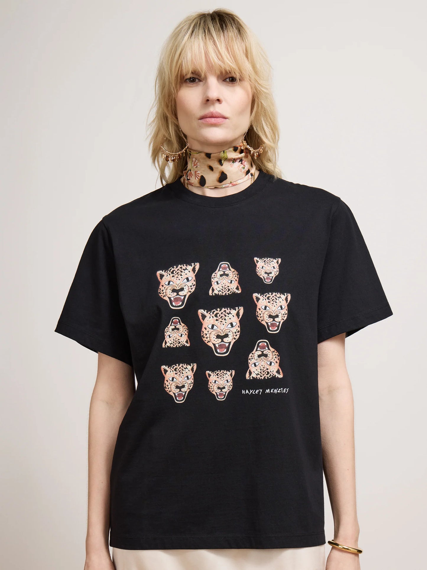Hayley Menzies - Leopard Face T-Shirt