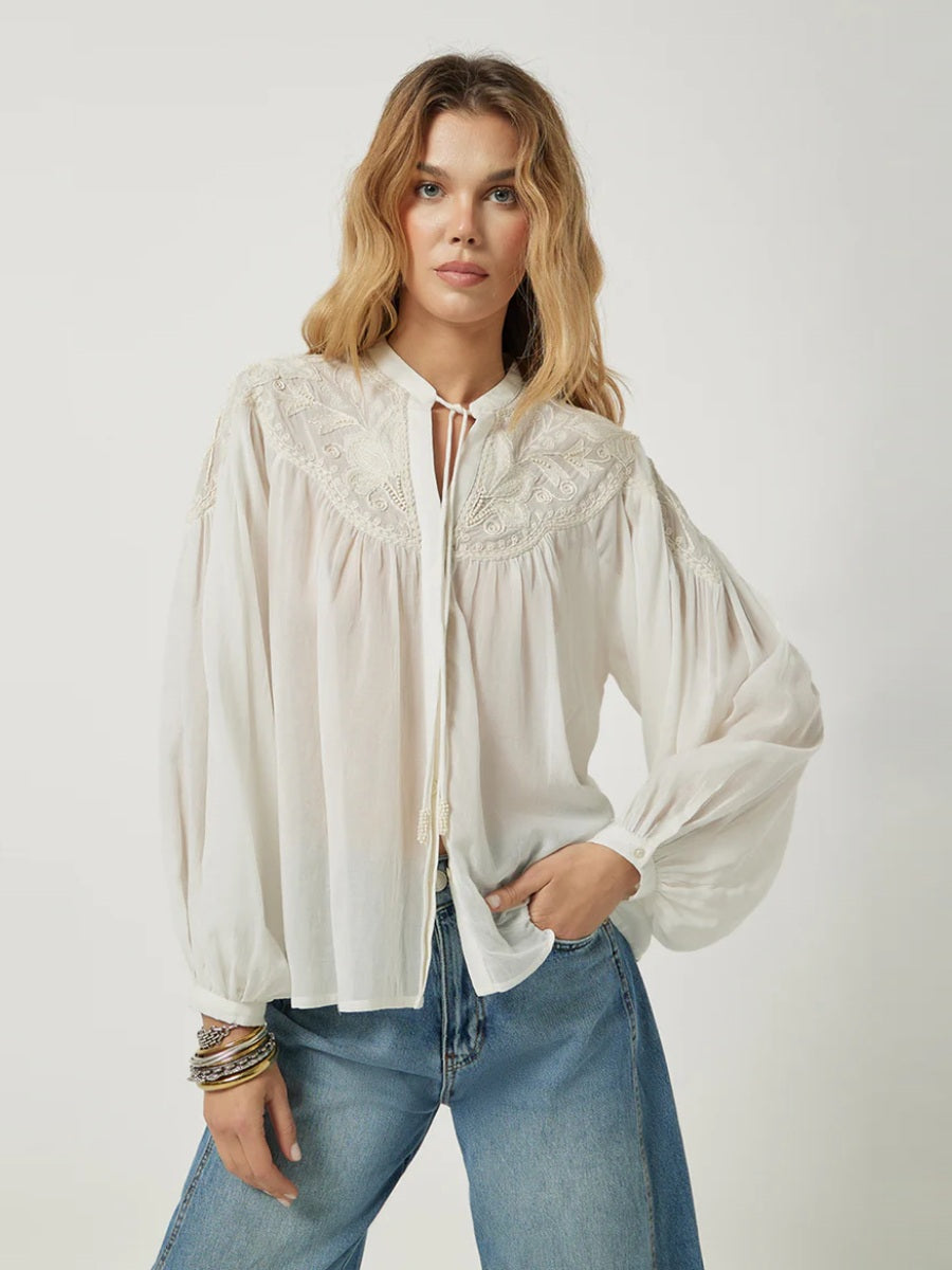 Scarlet Poppies Top - Petronella Top ViCo