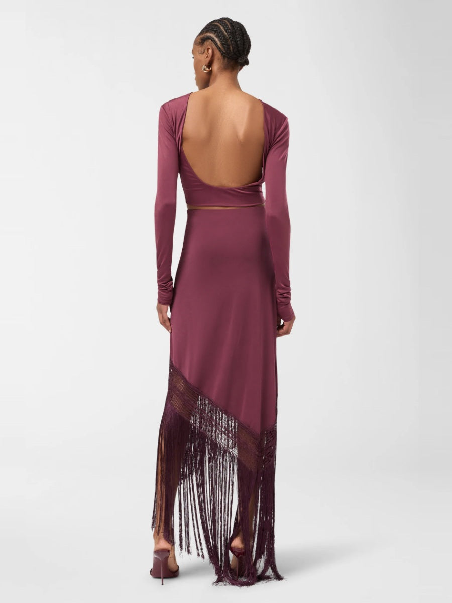 The Andamane - Marisol Fringed Skirt