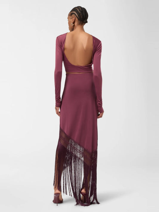 The Andamane - Marisol Fringed Skirt