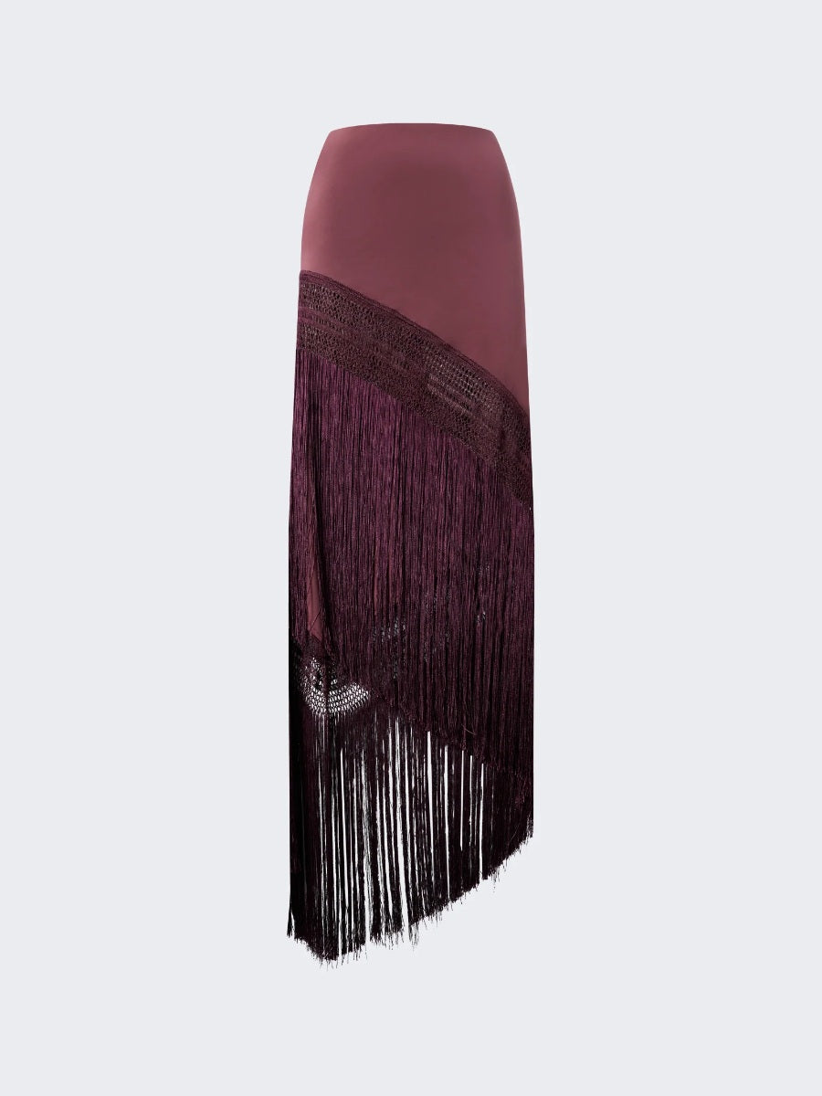 The Andamane - Marisol Fringed Skirt