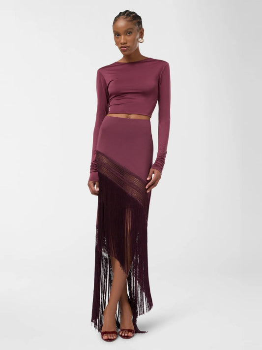 The Andamane - Marisol Fringed Skirt