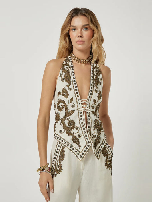 Scarlet Poppies Top - Taylen Top